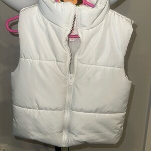 GB Girls Ivory Puffer Vest